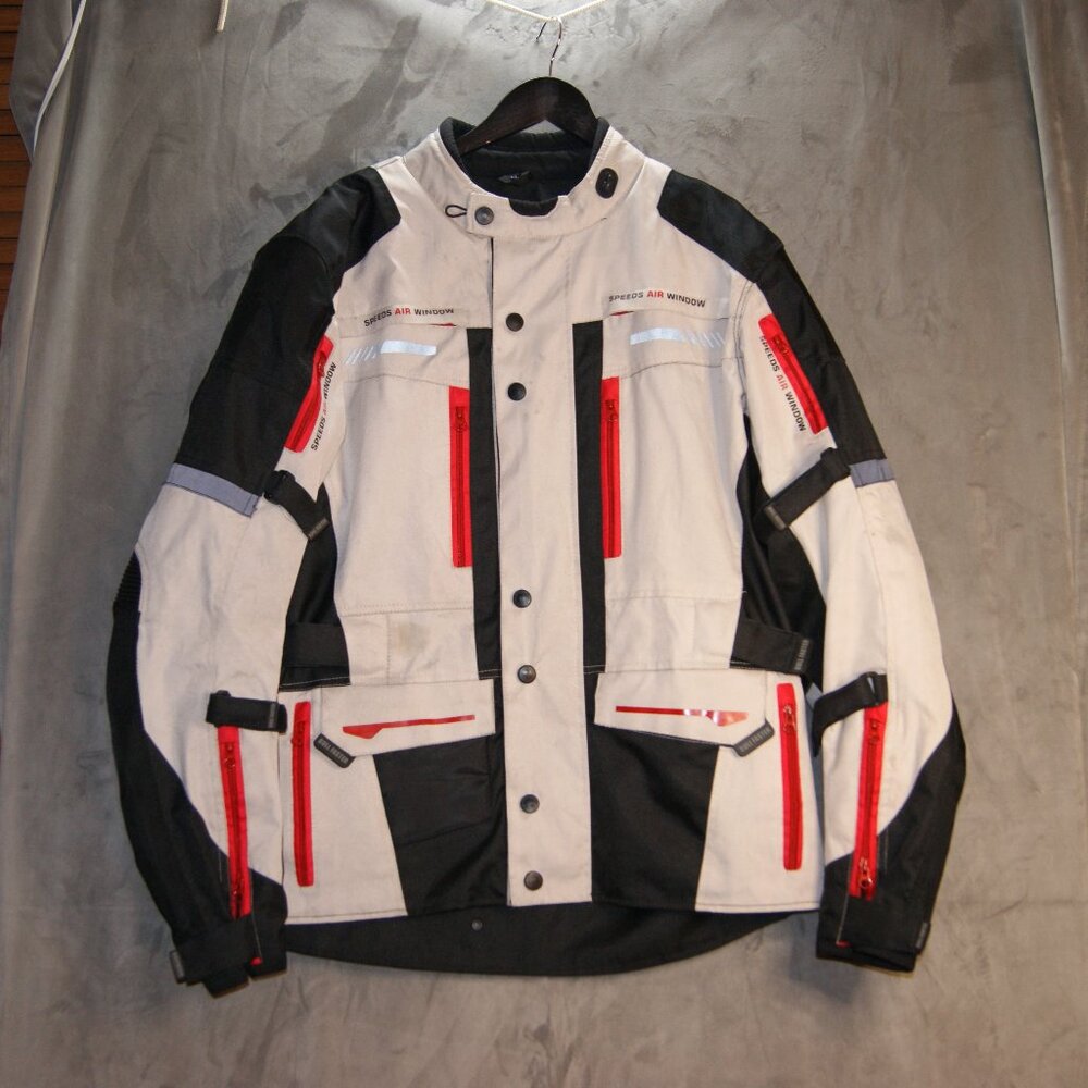 Weise Outlast Houston Waterproof Motorcycle Motorbike Textile Jacket Black Stone